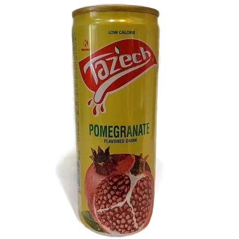 خرید طازج نوشیدنی انار 250 میل عربی بسته 30 عددی Tazech