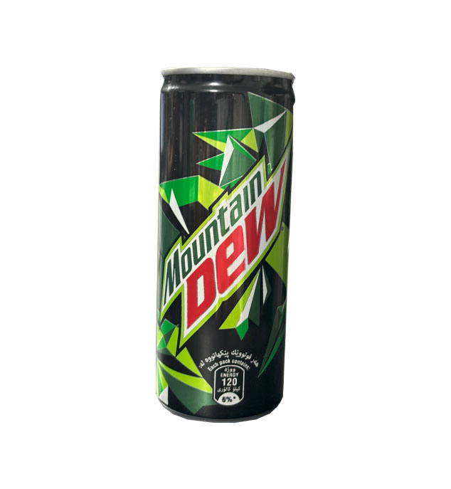 نوشابه گازدار اورجینال دیو Dew حجم 250 میلی لیتر باکس 30  عددی