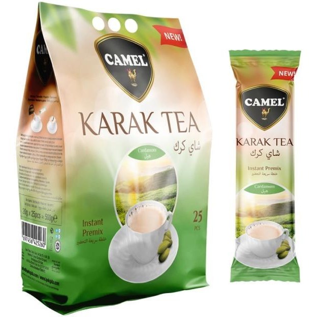چای کرک کمل CAMEL مدل هل دار Cardamom ( بسته 25 عددی )
