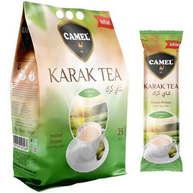 چای کرک کمل CAMEL مدل هل دار Cardamom ( بسته 25 عددی )